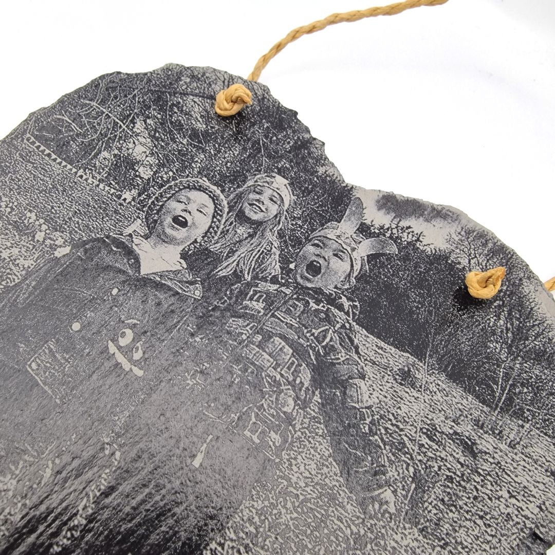 Personalised Laser Engraved Heart Shaped Slate - 15 x 15cm - Image 3