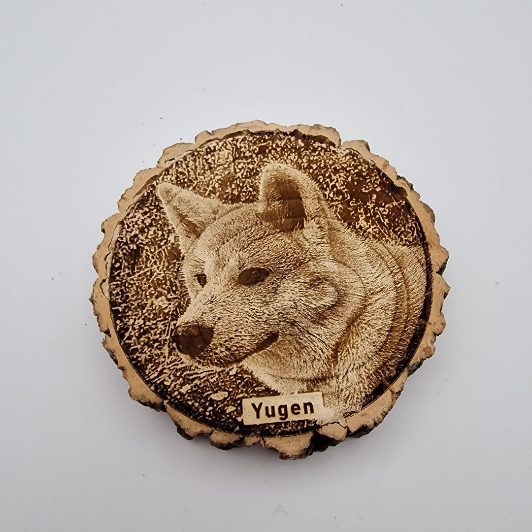 Personalised Laser Engraved Photo Wood Tree Slice