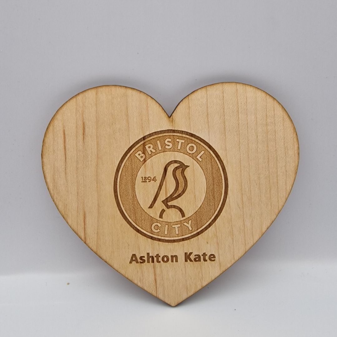 Personalised Wood Engraved Heart