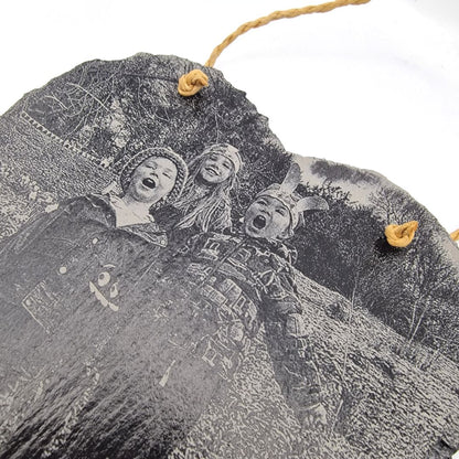 Personalised Laser Engraved Heart Shaped Slate - 15 x 15cm - Image 3