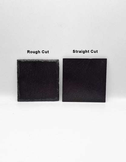 Personalised Slate Coaster Example Cut Style